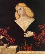 Bernardino Licinio Portrait of a woman painting